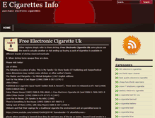 Tablet Screenshot of myecigarettesinfo.com